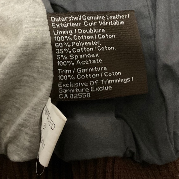 Danier Brown Leather Jacket Size M - Picture 12 of 15